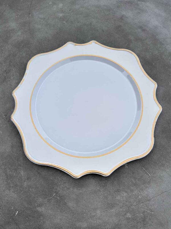 Place plate "Sunflower White" with gold rim ⌀ 33cm