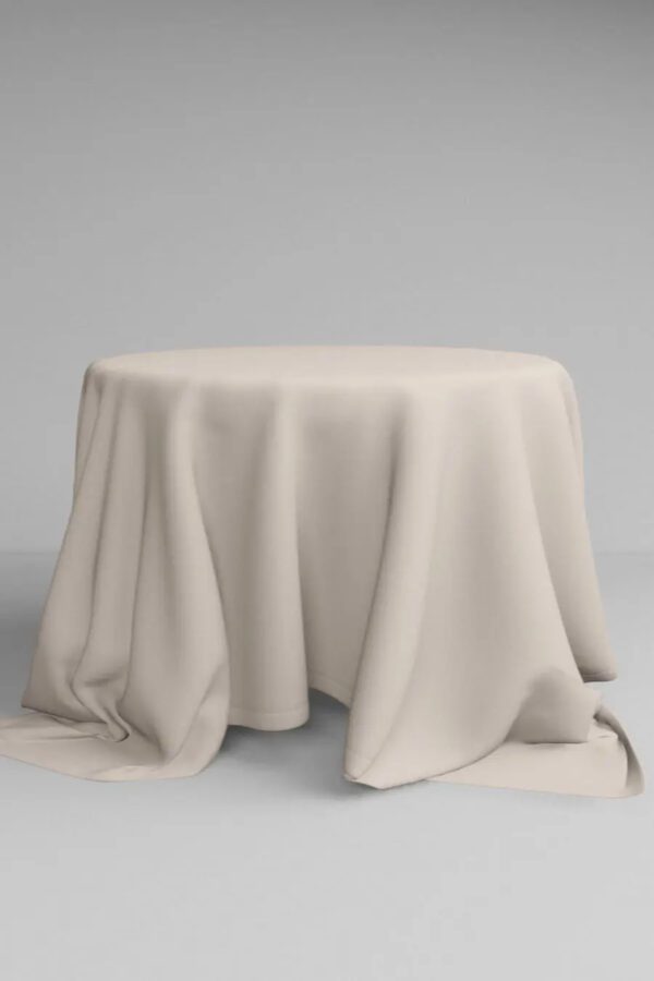 Round tablecloth in buttercream | ⌀ 330 cm